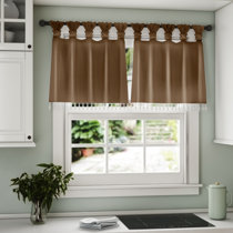 Wayfair | Brown & Green Valances & Kitchen Curtains You'll ...