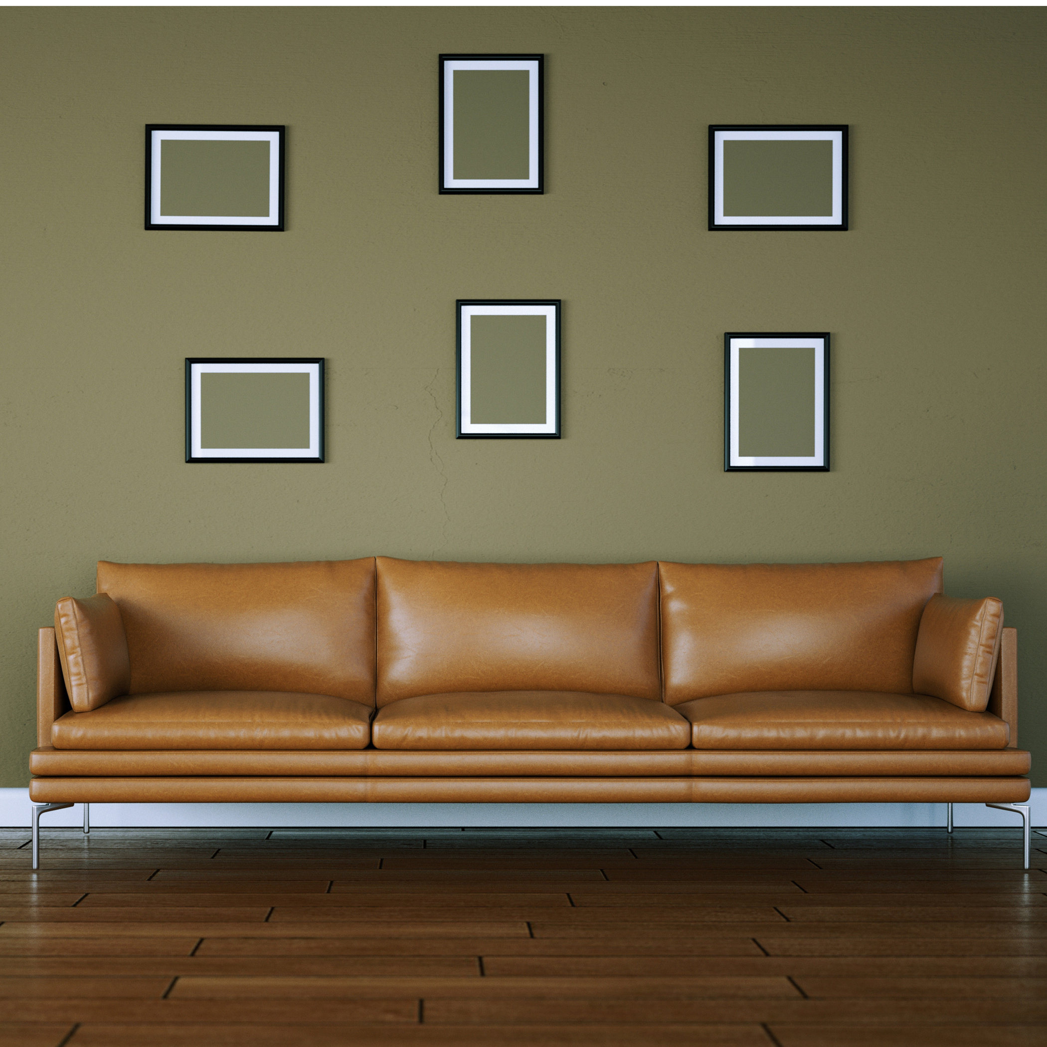 Brayden Studio Neriah Top Grain Leather Sofa Wayfair