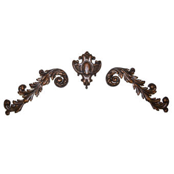 Astoria Grand 3 Piece Fan Scroll Wall Decor Set Wayfair
