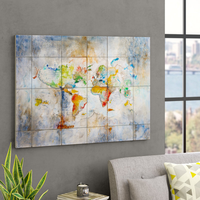 Latitude Run World Of Color Painting On Canvas Reviews Wayfair