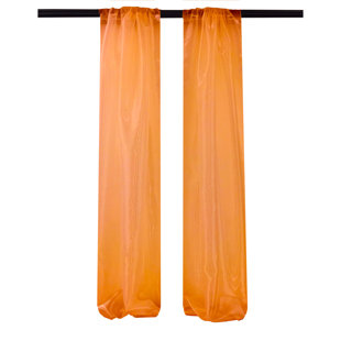Burnt Orange Sheer Curtains Wayfair Quickview