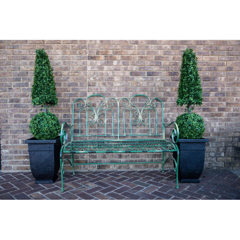 Ophelia Co Caswell Metal Garden Bench Wayfair