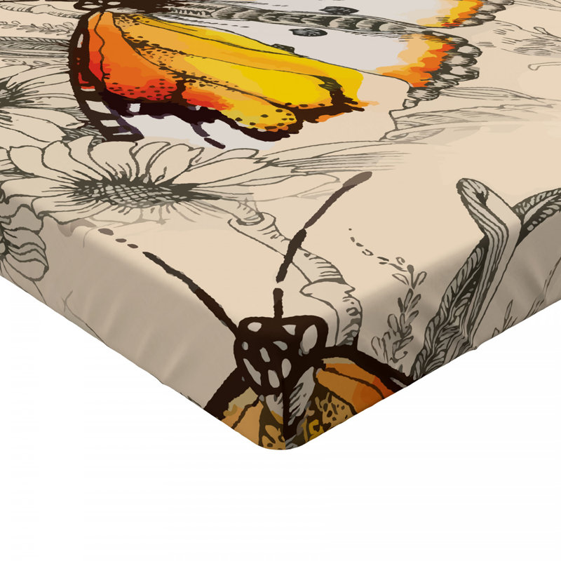 East Urban Home Ambesonne Butterfly Fitted Sheet Sign Of Supreme