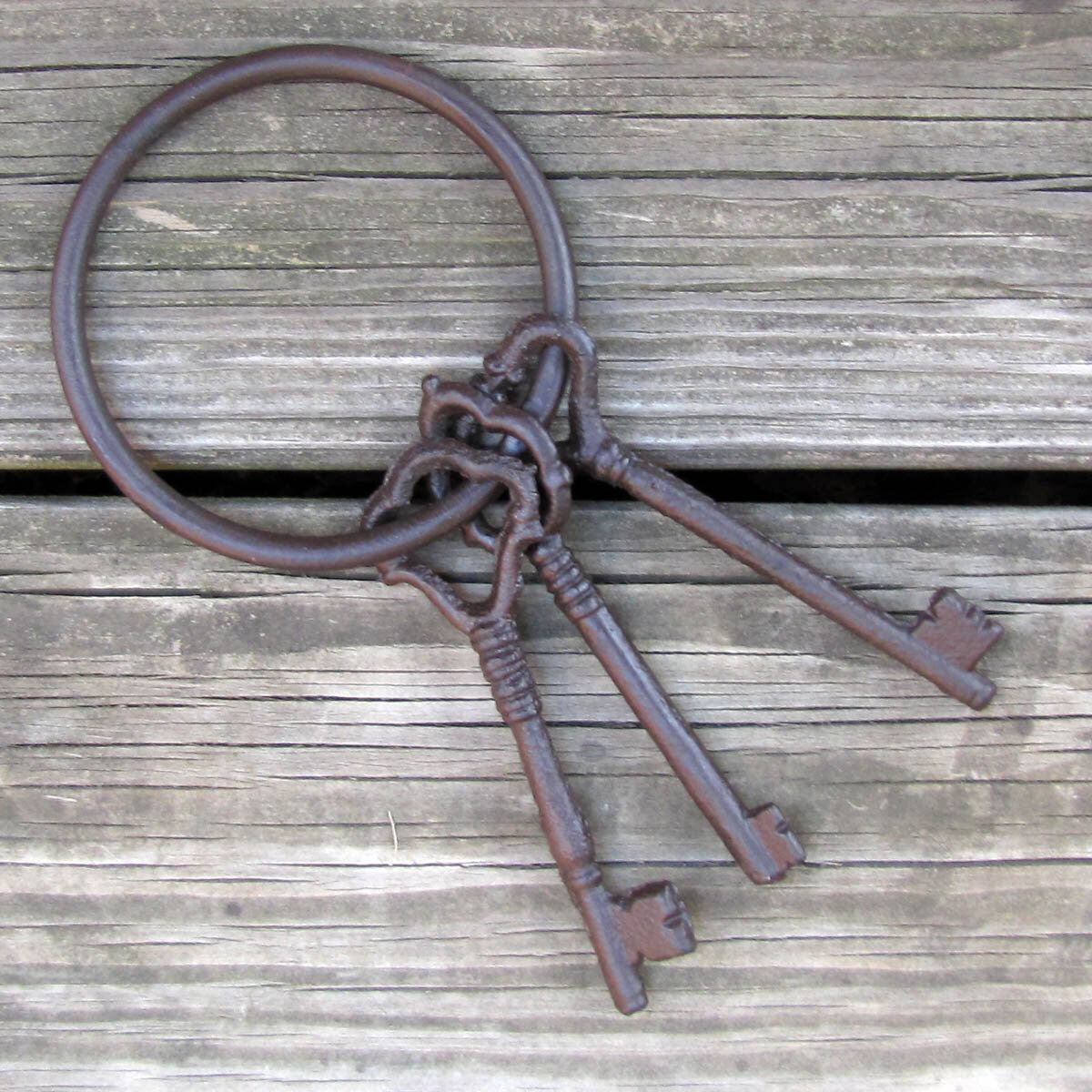 Vintage reproduction cast iron prison/ jail keys