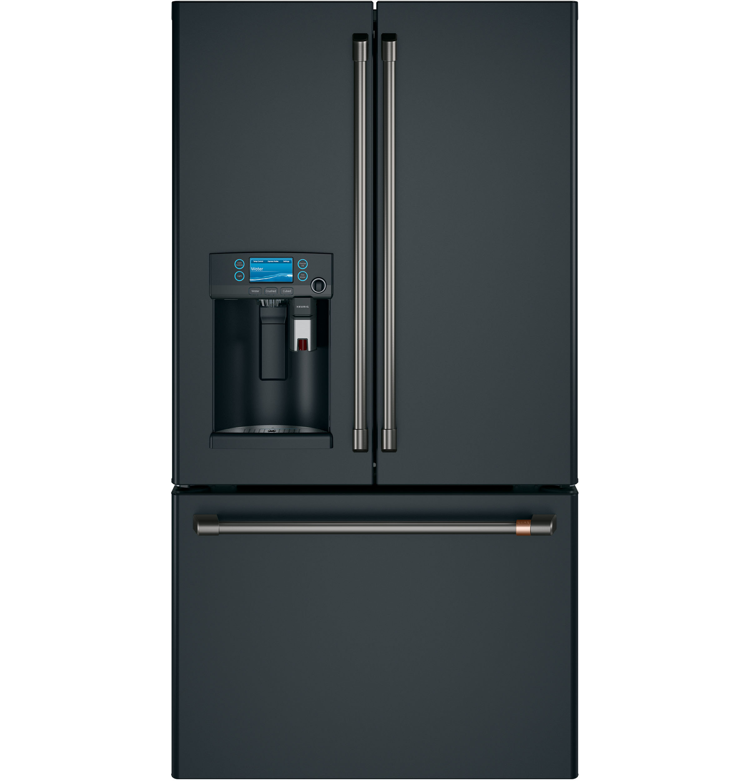 Cafe 22 2 Cu Ft French Door Refrigerator With Keurig K Cup