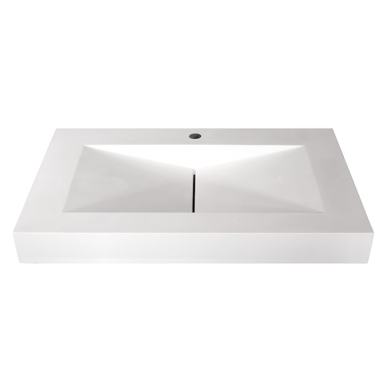 Marble Lite Sophia 31 Single Bathroom Vanity Top Wayfair