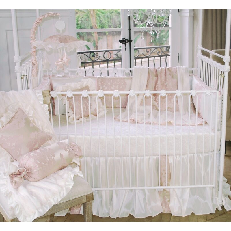 blush crib set