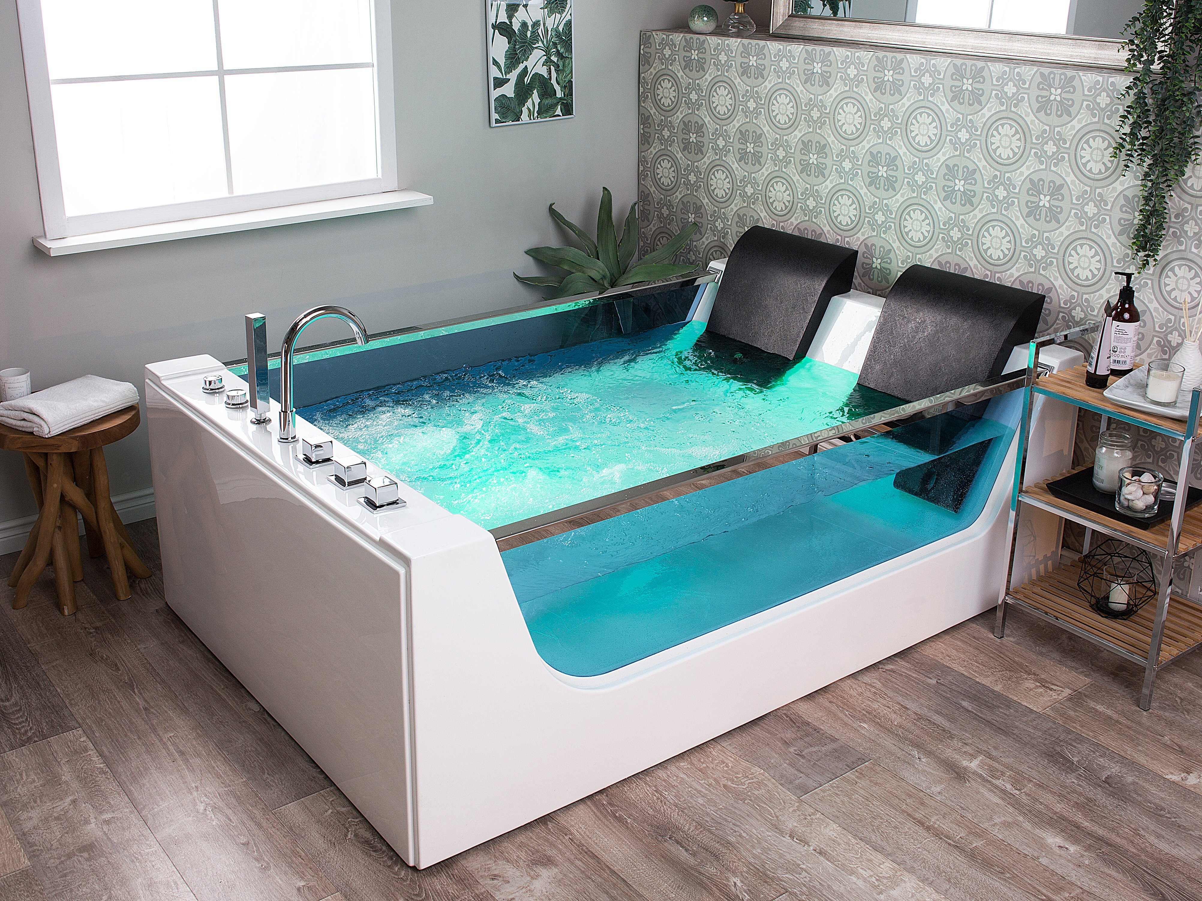 Fontana Denver Whirlpool Massage Two Person Luxury Bathtub