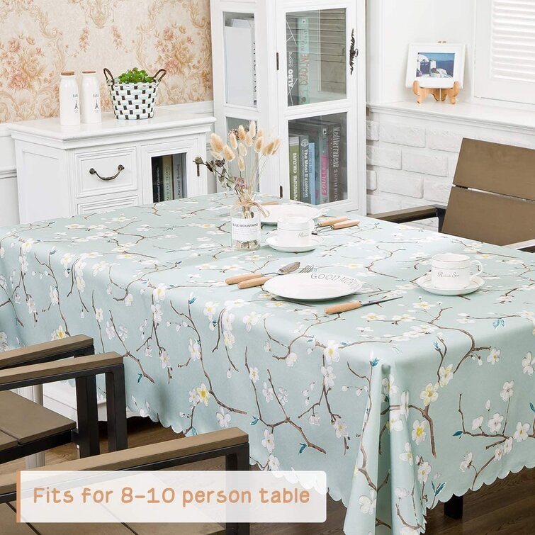 Large Waterproof Kitchen Tablecloth Square Dining Table Cloth Cover Kitchen Home