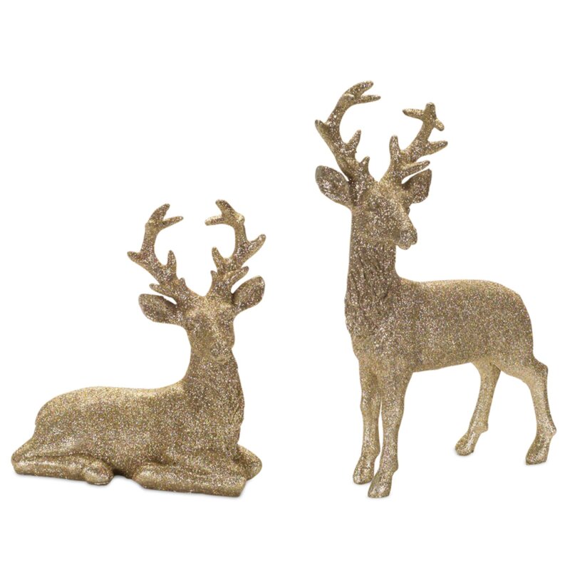 The Holiday Aisle® Deer (Set Of 2) 7.5