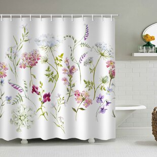 Pink Flamingos Fabric Bath Shower Curtain Decor with 12 Hooks Waterproof 71"x71" 