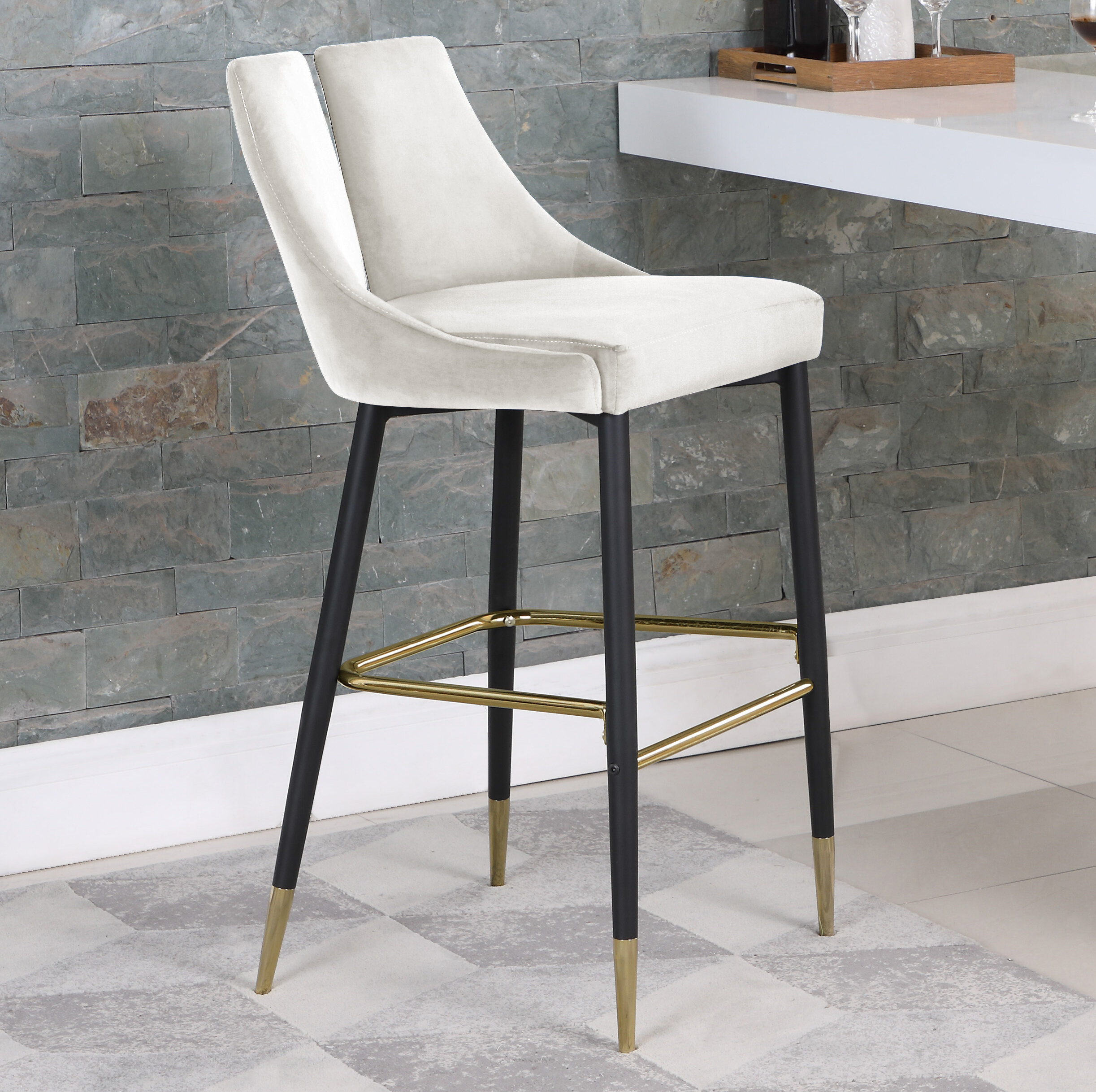 Everly Quinn Cowans 305 Bar Stool Reviews Wayfair