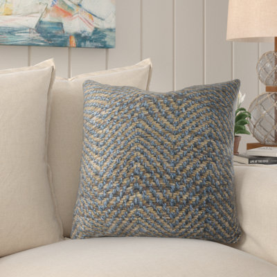 Lipford Luxury Throw Pillow Rosecliff Heights Size 24 X 24 Color Blue