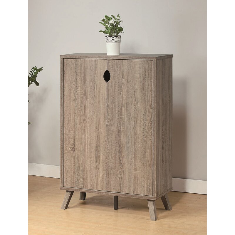 Foundry Select Wooden Entryway Shoe Storage Cabinet Wayfair