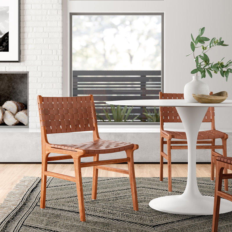 Bridget Solid Wood Upholstered Dining Chair & Reviews AllModern