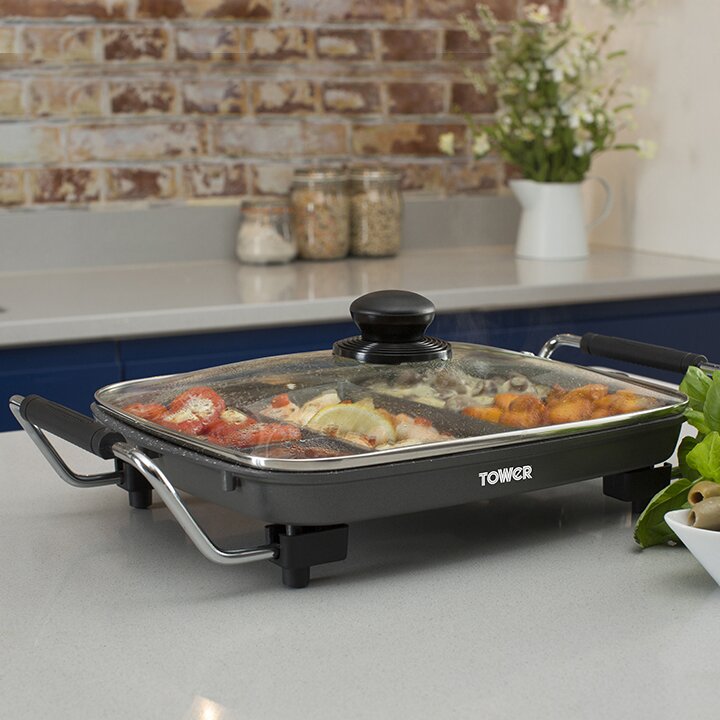 Tower 5-in-1 Divided Frying Pan with Lid | Wayfair.co.uk