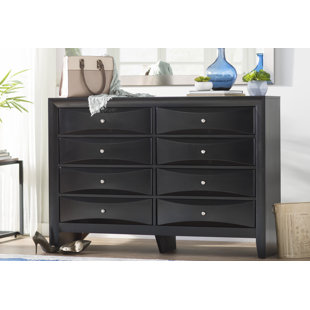 Black Faux Leather Dresser Wayfair Quickview