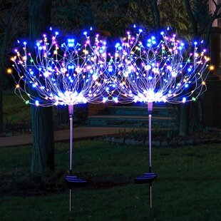 Christmas Star LED Garden Lights Snowflake Flash Lighting Stake Lights Outdoor Decoration Waterproof for Landscape Garden Lawn Patio Halloween Thanksgiving Christmas Party 2 Pcs 