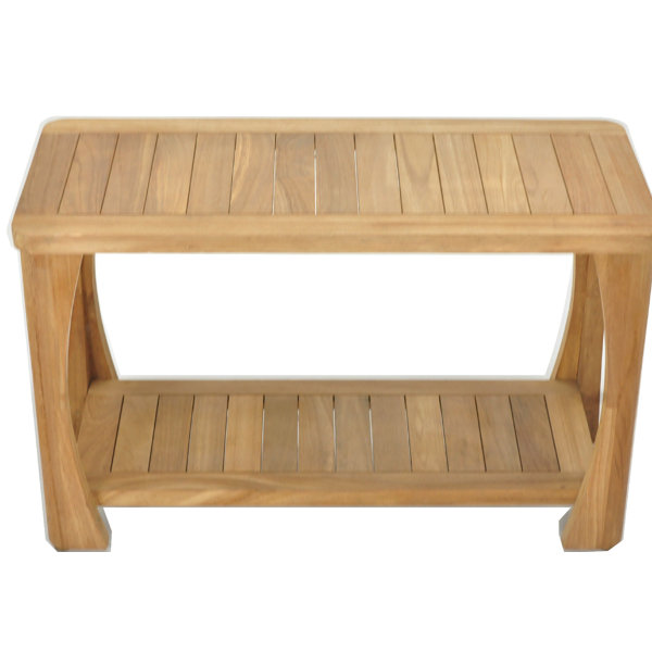 Bayou Breeze Whatley Grade A Teak Wood Shower Bench Wayfair