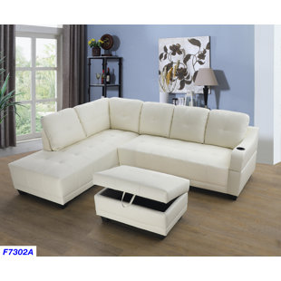 Go to store & view more images Bluebell Sectional with Ottoman by Andover Mills