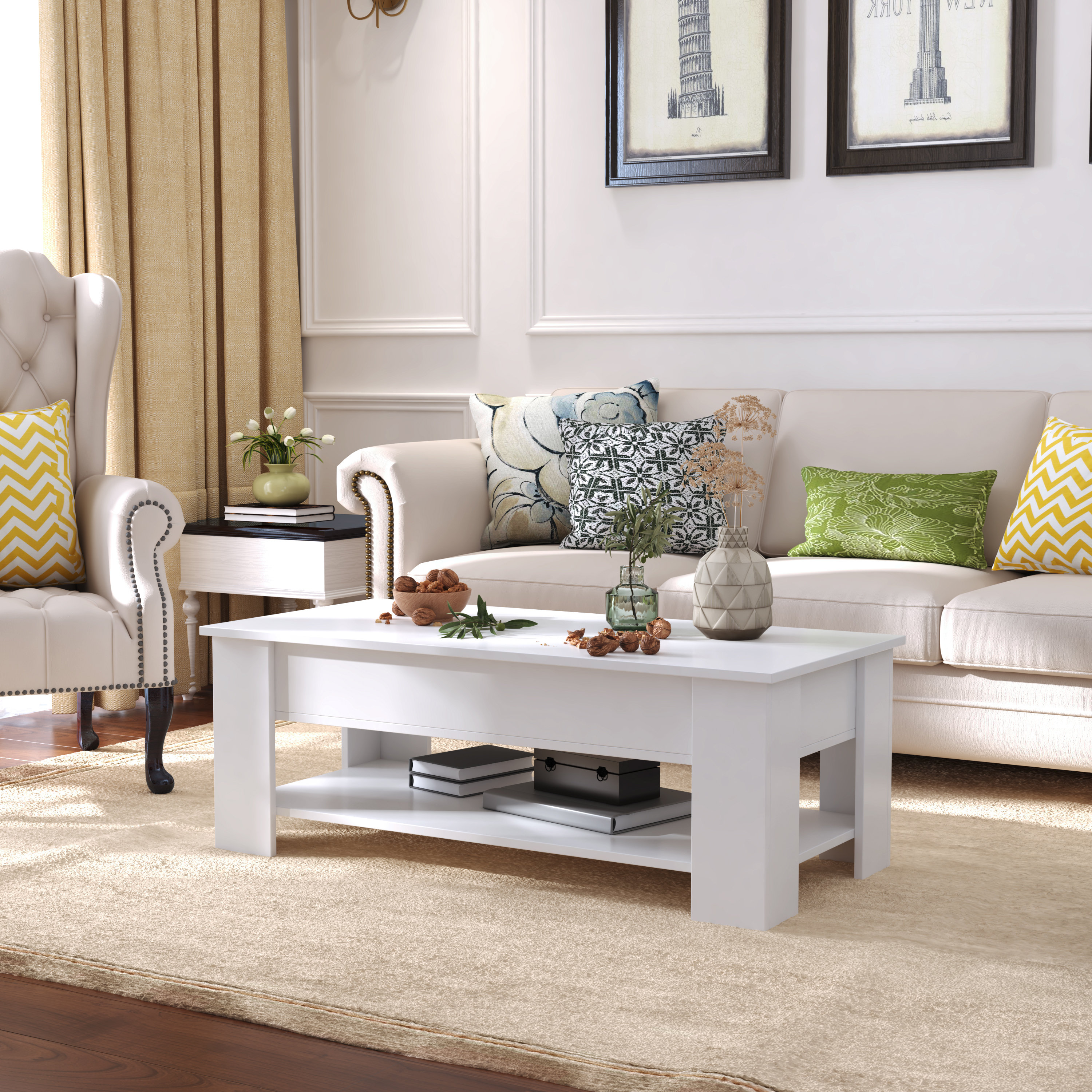 wayfair coffee table with storage