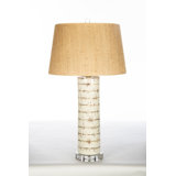 etched birches table lamp