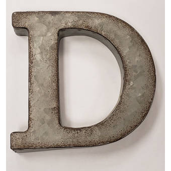 Williston Forge Metal Letter Wall Decor With Rivets Wayfair