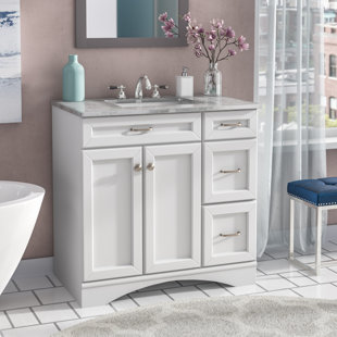 46 Inch Bathroom Vanity Wayfair Jonina 36 Single Bathroom Vanity Set