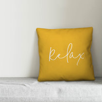 wayfair yellow throw pillows