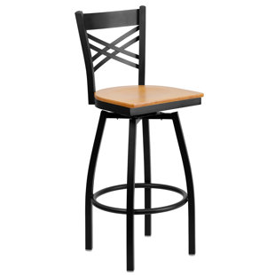 Thornfeldt 30.25 Swivel Bar Stool (Set of 2) by Red Barrel Studio