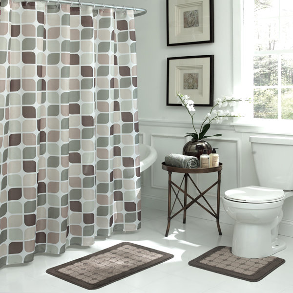 Brayden Studio Swinford Geometric 15 Piece Bath Set Reviews Wayfair