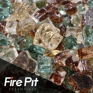 Irish Roast Reflective Blended Fire Pit Glass