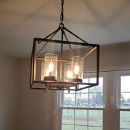 Gracie Oaks Randall 4 Light Lantern Rectangle Chandelier Reviews Wayfair
