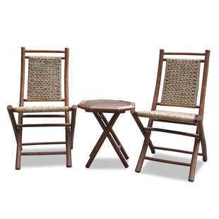 Bamboo Patio Conversation Sets You Ll Love Wayfair Alley 3 Piece Conversation Set
