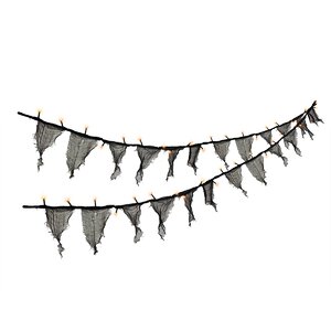 Halloween Fabric Banner Lantern String Light