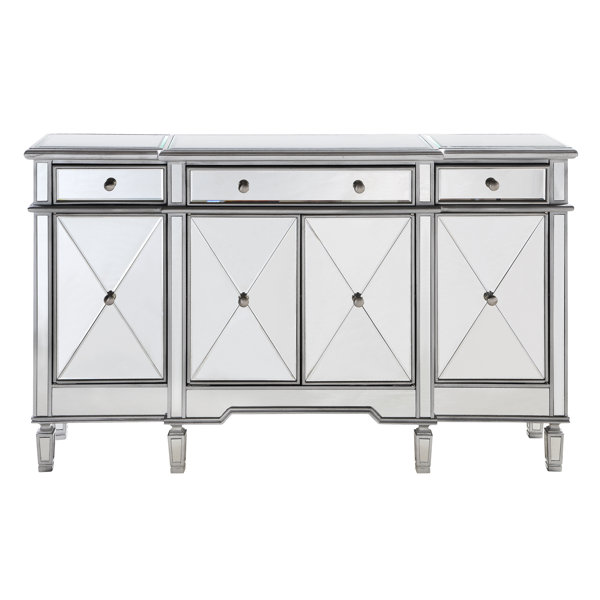 Gold Flamingo Brixton 60 Wide 3 Drawer Sideboard Reviews Wayfair