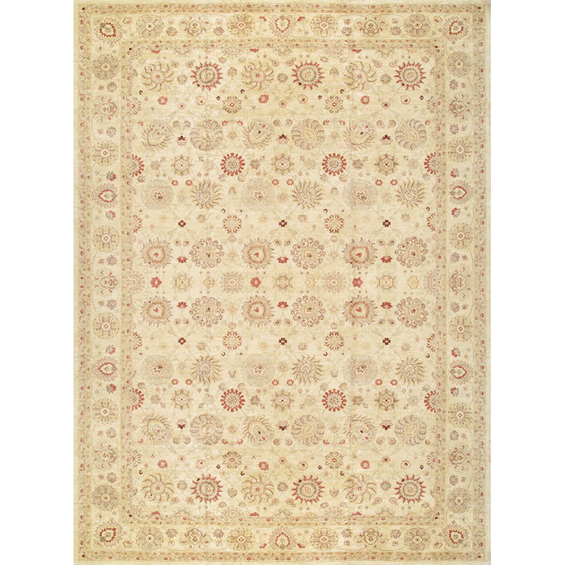 Pasargad One Of A Kind Ferehan Hand Knotted 2010s 14 X 19 Wool Area Rug In Beige Perigold
