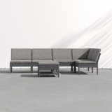 Modern Contemporary Double Sided Sectional Gray Allmodern