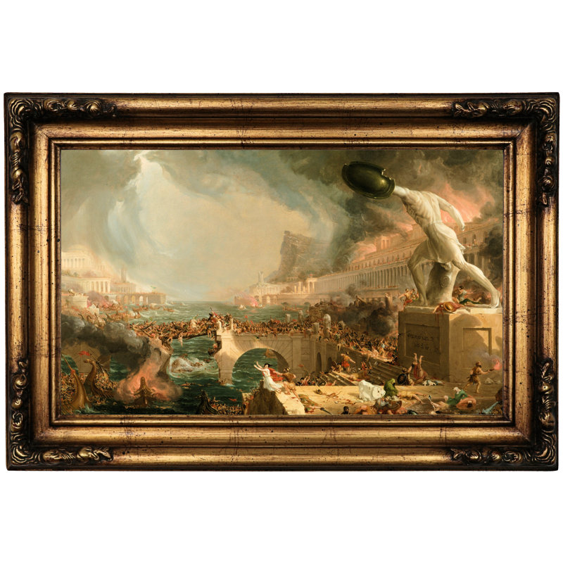 Astoria Grand The Course Of Empire Destruction 1836 Framed Oil