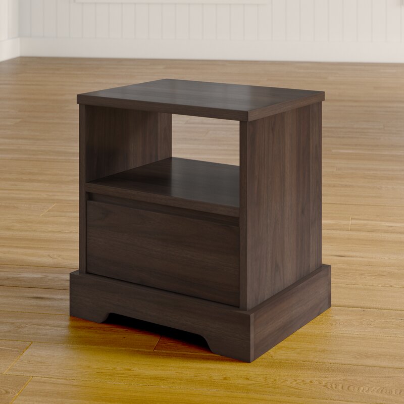 Ebern Designs Aalderich 1 Drawer Nightstand Reviews Wayfair