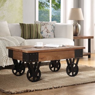 Dalary Wheel Coffee Table By Williston Forge