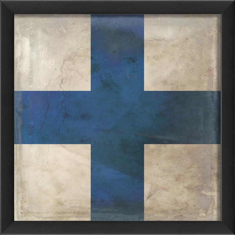 Signal Flag X Framed Graphic Art