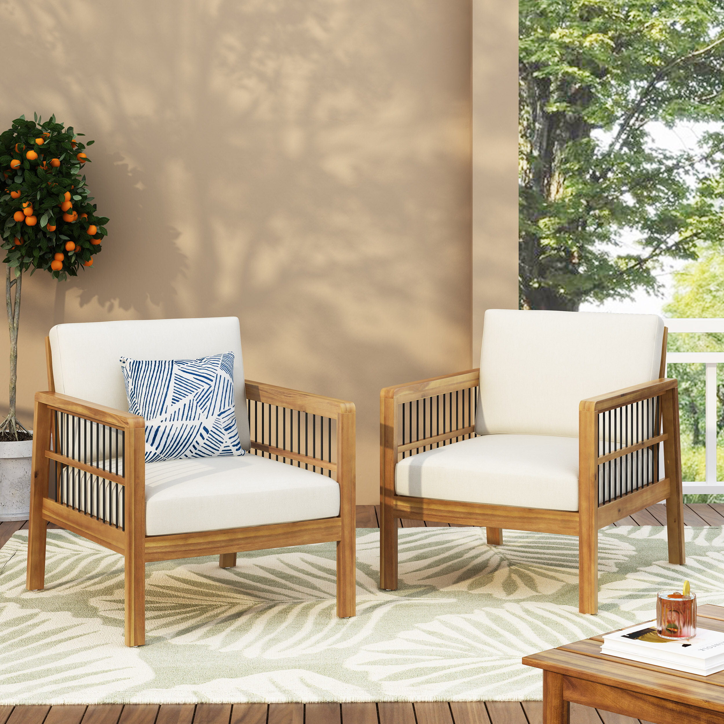 cushions for wooden outdoor chairs