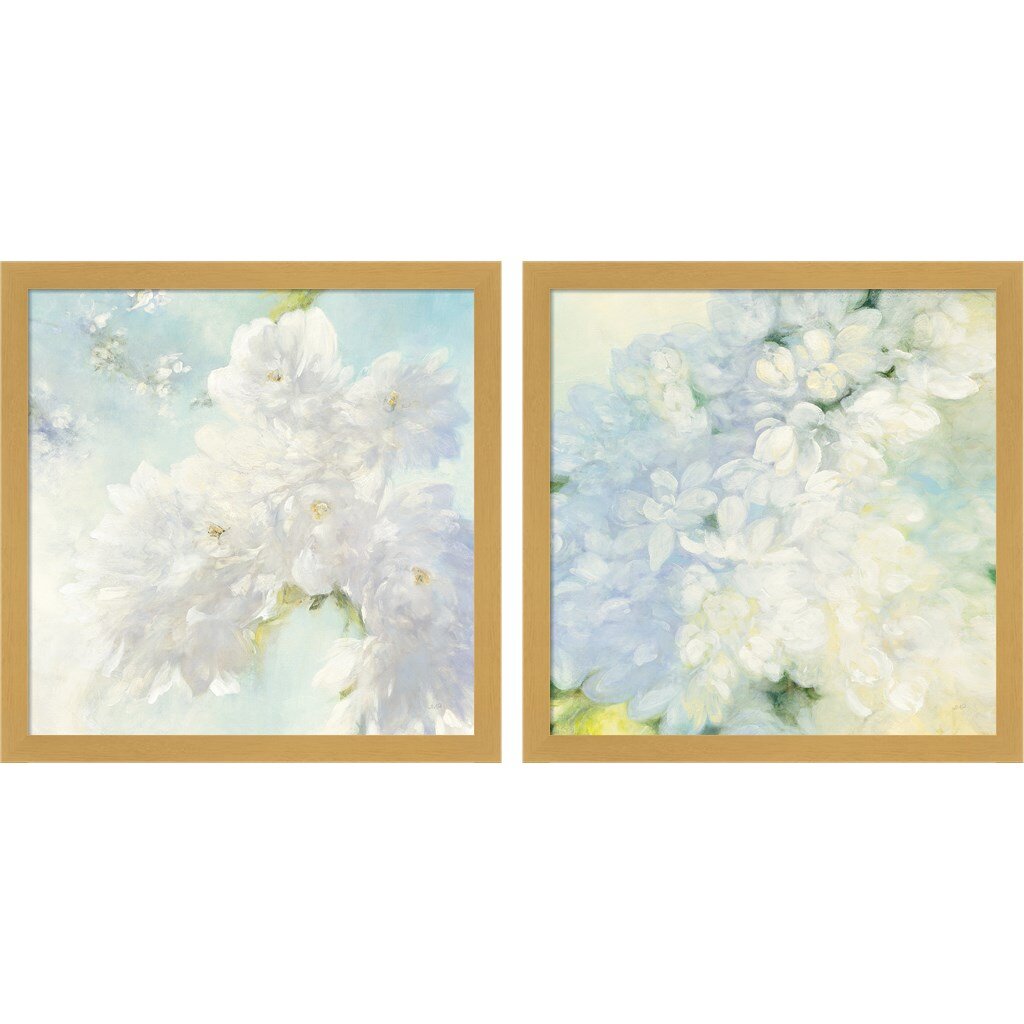 White Lilacs Bright Giclee Stretched Canvas Artwork 30 x 30 Global Gallery Julia Purinton 