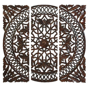 3 Piece Carved Wall Du00e9cor Set