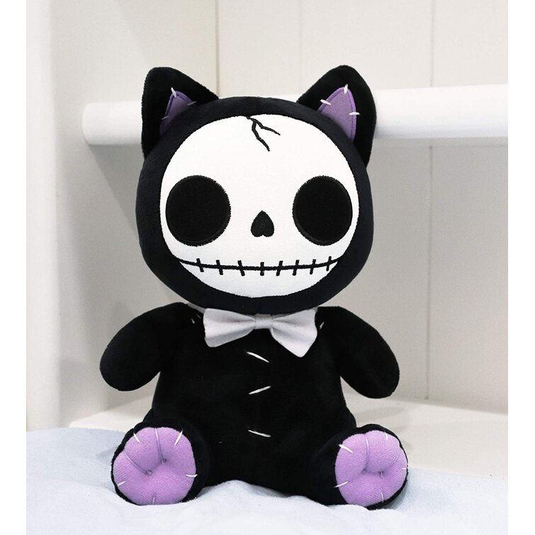 skeleton kitty plush