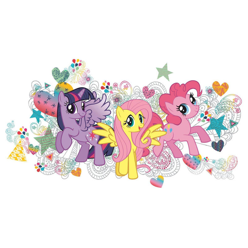 Room Mates Popular Characters 6 Piece My Little Pony Wall Decal