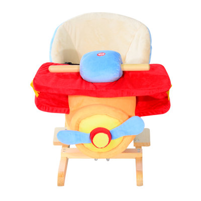Kids Plush Airplane Rocker