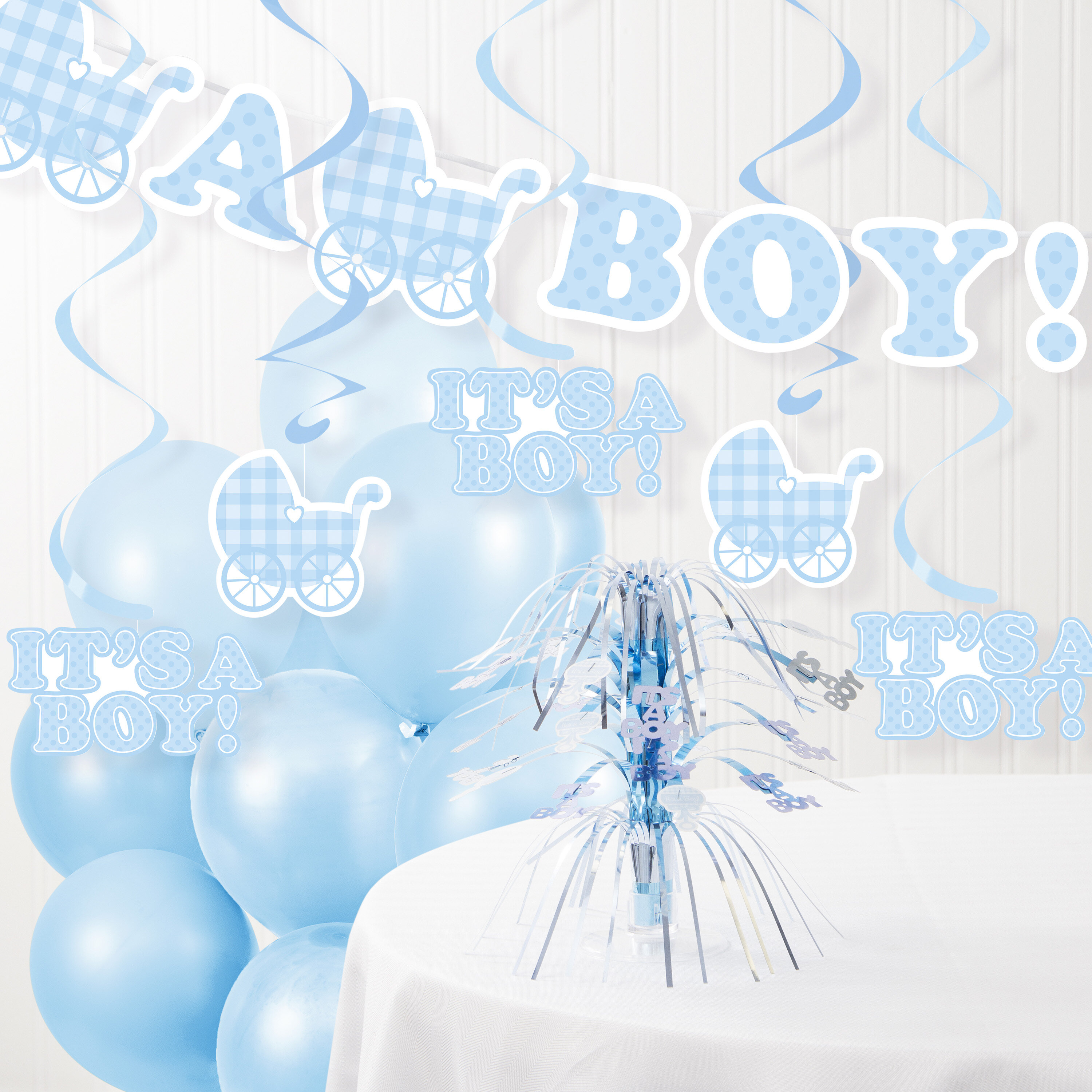 The Party Aisle It S A Boy Baby Shower Decoration Kit Reviews