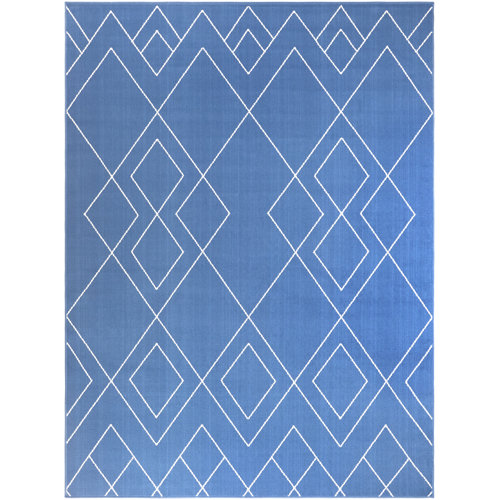 Marcie Flokati Navy Rug Mercury Row Rug Size: Runner 80 x 213cm